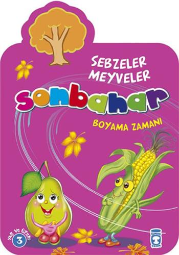 Sonbahar Boyama Zamanı Sebzeler Meyveler