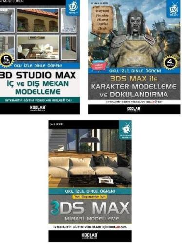 3D Studio Max Eğitim Seti 3 Kitap Takım