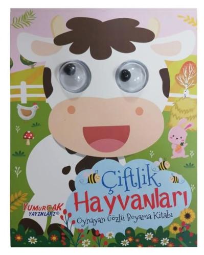 Oynayan Gözlü Boyama Kitabı Çiftlik Hayvanları