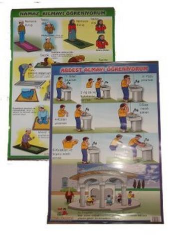 Abdest Almayı Öğreniyorum Namaz Kılmayı Öğreniyorum Poster