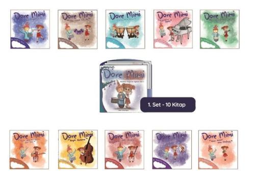 Dore Mimi Müzikle Değerler Eğitimi Set 1 10 Kitap Takım