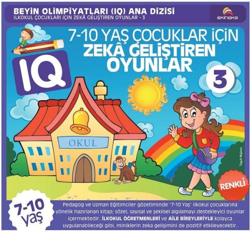 7 10 Yaş Çocuklar İçin IQ Zeka Geliştiren Oyunlar 3 Renkli Baskı