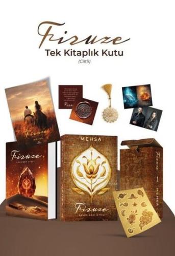 Firuze 1 Kehribar Ateşi Tek Kitaplık Kutu Yan Boyamalı