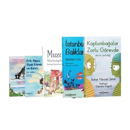 Dayanışmayı Öğreniyorum Seti 5 Kitap Erik Ağacı Siyah Köpek ve Bulut Leyleğin Ayağındaki Dünya Muzcu Kedi Kaplumbağalar Zorlu Görevde İstanbul un Bal