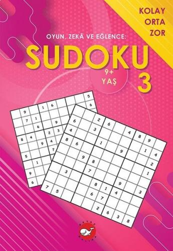 Sudoku 3 Oyun Zeka ve Eğlence Kolay Orta Zor