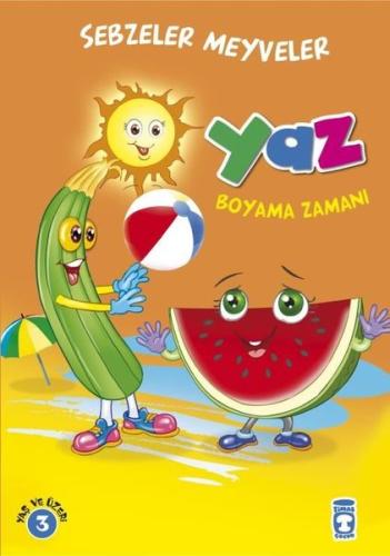 Yaz Boyama Zamanı Sebzeler Meyveler