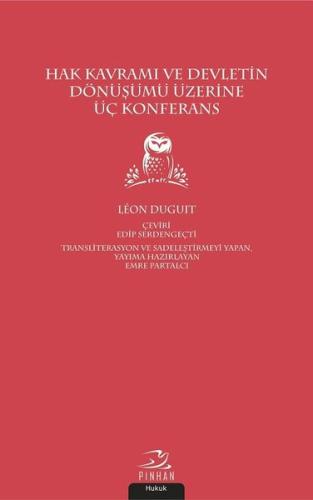 Hak Kavramı ve Devletin Dönüşümü Üzerine Üç Konferans