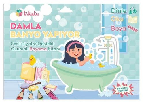 Damla Renkleri Öğreniyor Sesli Tiyatro Destekli Okumalı Boyama Kitabı Çıkartma Hediyeli
