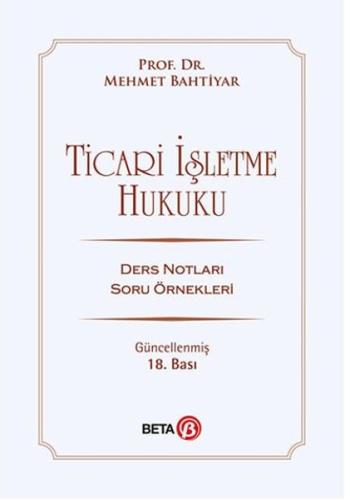 Ticari İşletme Hukuku Ders Notları