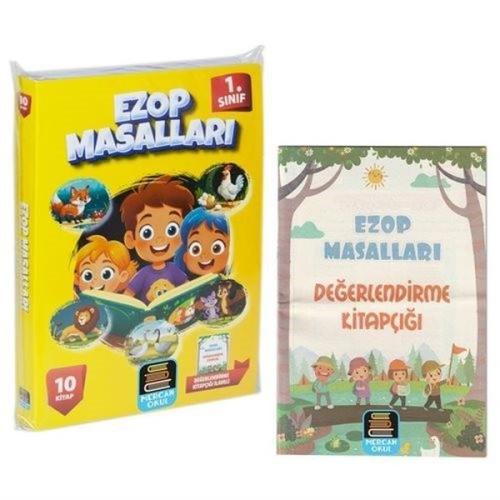 1 Sınıf Okuma Seti Ezop Masalları 10 Kitap Değerlendirme Kitapçığı İlaveli