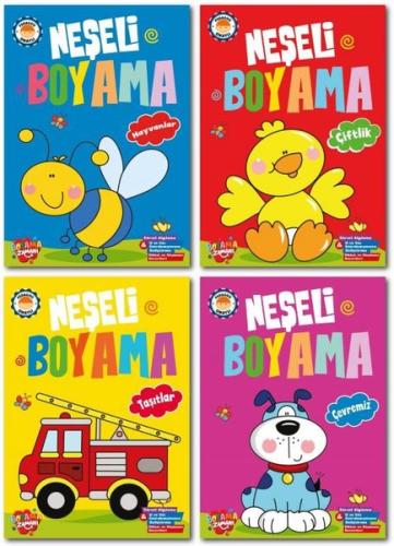 Neşeli Boyama Seti 10 Kitap