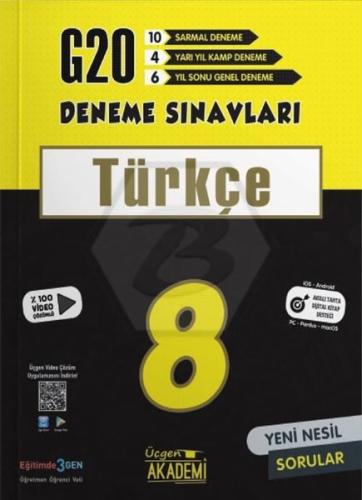 Üçgen Akademi 8 Sınıf Türkçe 20 li Deneme Sınavı