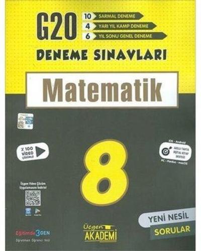 Üçgen Akademi 8 Sınıf Matematik 20 li Deneme Sınavı