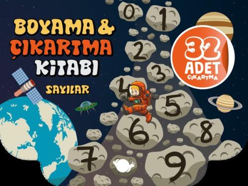 Sayılar Boyama ve Çıkartma Kitabı