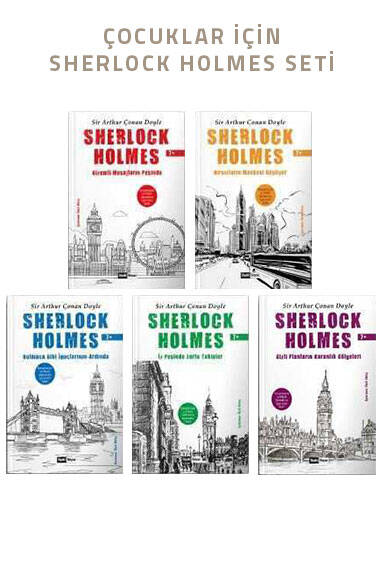 Çocuklar İçin Sherlock Holmes Seti 5 Kitap