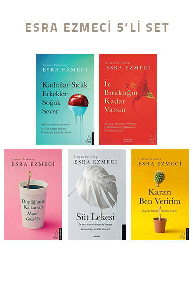 Esra Ezmeci Seti 2 Kitap Takım Dilek Ajandası Hediyeli