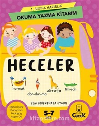 1 Sınıfa Hazırlık Okuma Yazma Kitabım Heceler