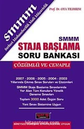 SMMM Staja Başlama Tamamı Çözümlü 10 Deneme Sınavı