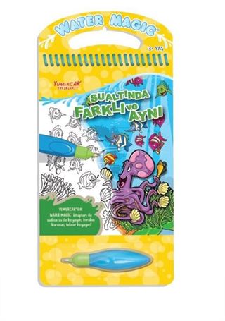 Sualtında Farklı ve Aynı Water Magic Özel Kalemli Boya Kitabı