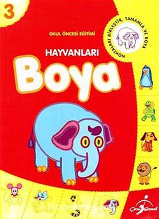 Neşeli Hayvanlar Boyama Kitaplarım 3 4 Yaş