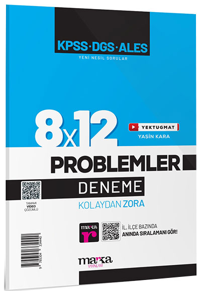2025 KPSS DGS ALES Yeni Nesil 8x12 Tamamı Video Çözümlü Problemler Deneme