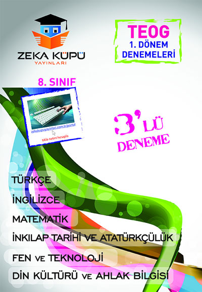 8 Sınıf 1 Dönem TEOG 3 lü Denemesi Zeka Küpü Yayınları