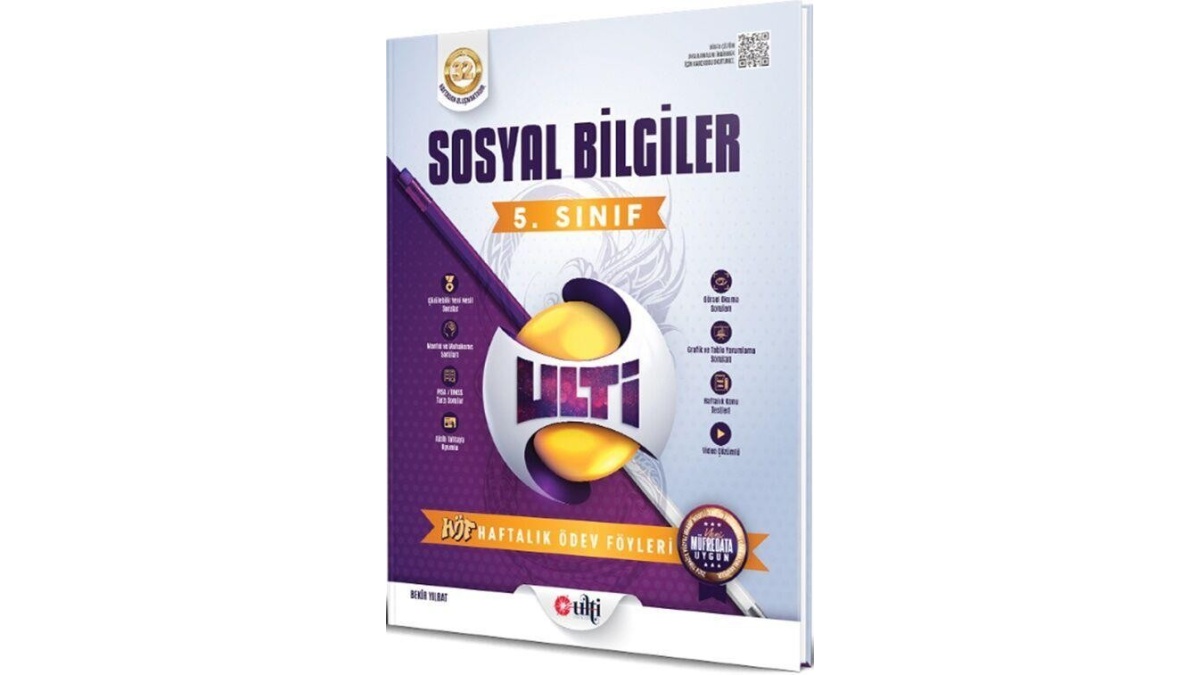 Ulti Yayınları 5 Sınıf Sosyal Bilgiler Haftalık Ödev Föyleri