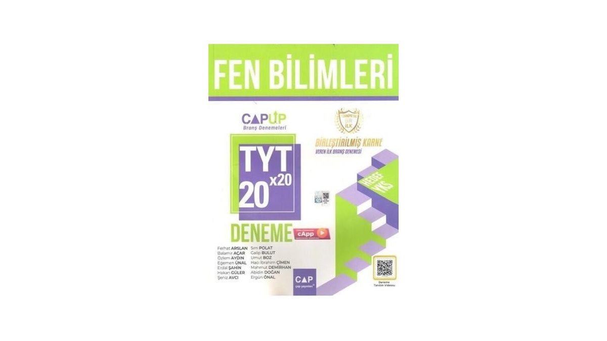 Çap Yayınları TYT Fen Bilimleri 20 x 20 Up Deneme