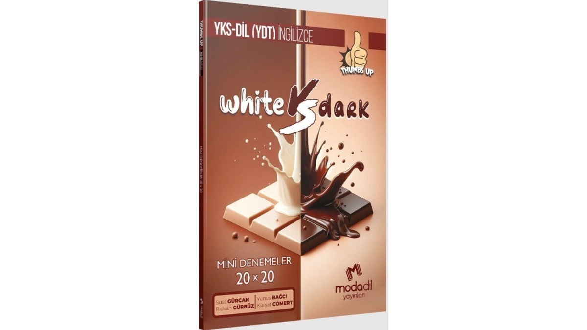 Modadil Yayınları YKS DİL Thumbs Up 20 x 20 Mini Deneme White VS Dark