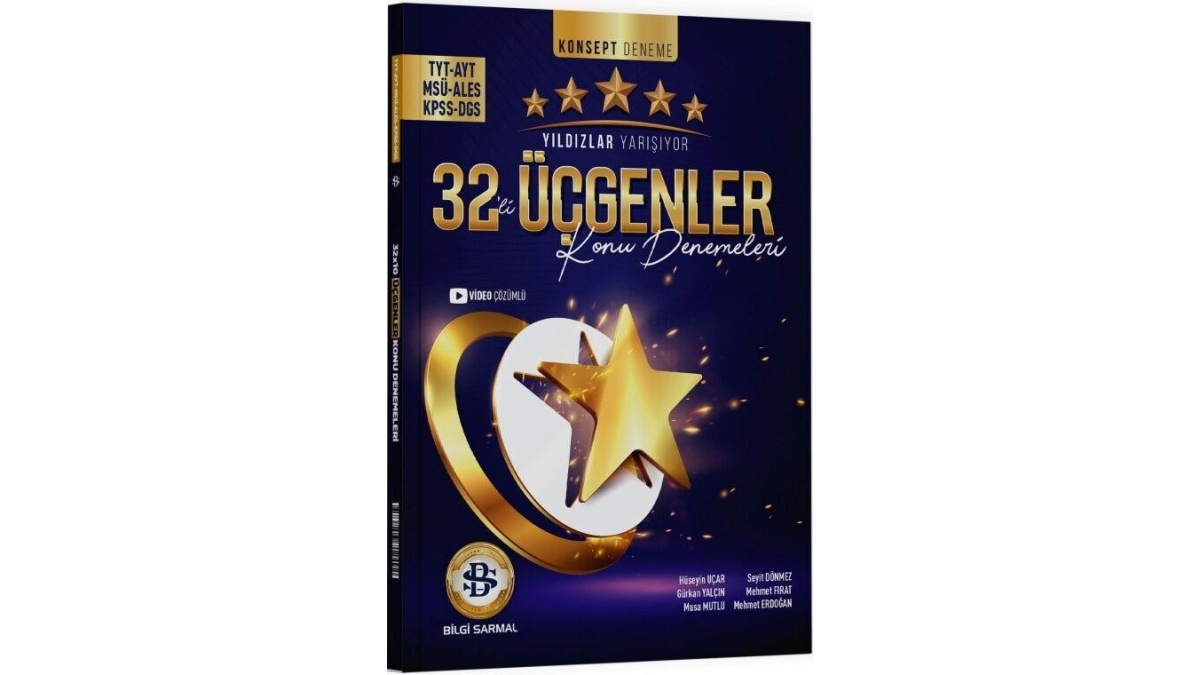 TYT AYT ÜÇGENLER YILDIZLAR YARIŞIYOR 32 Lİ DENEME BİLGİ SARMAL