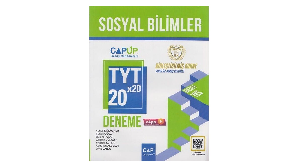 Çap Yayınları TYT Sosyal Bilimler 20li Deneme