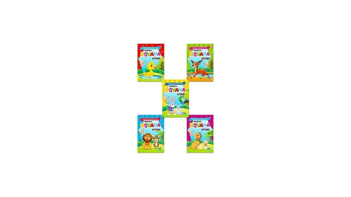 Masallı Boyama Kitabı 5 Kitap Takım