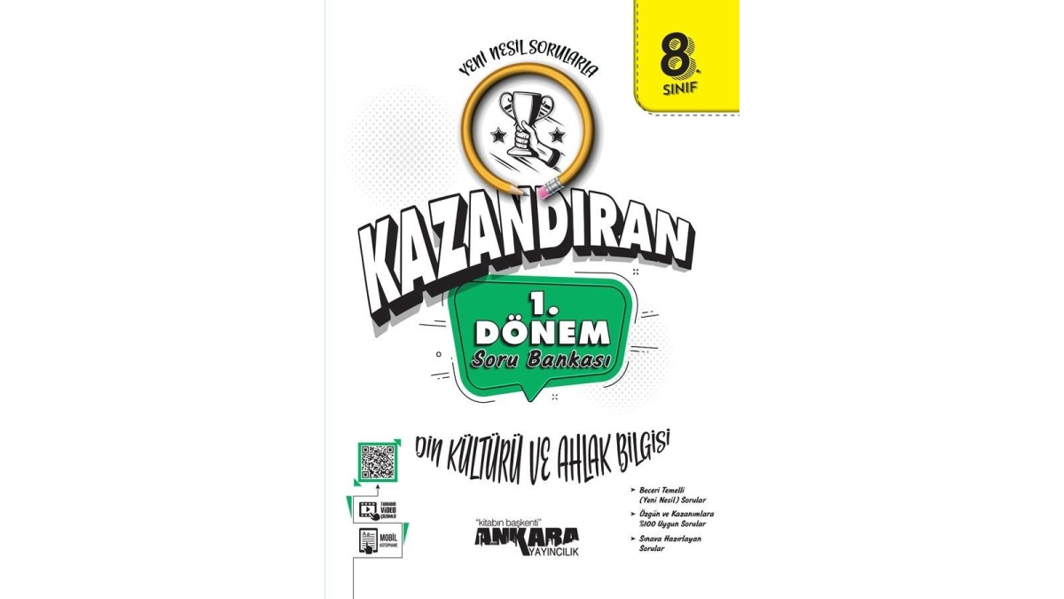 LGS Kazandıran 8 Sınıf 1 Dönem Din Kültürü ve Ahlak Bilgisi Soru Bankası