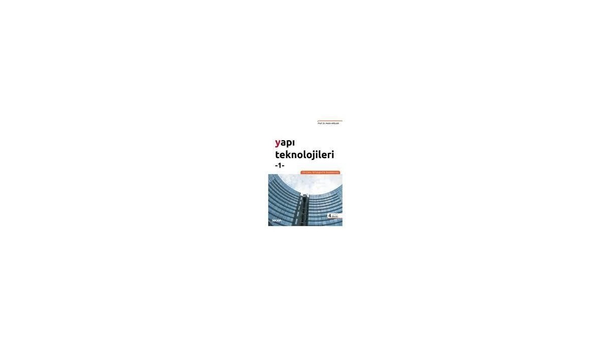 Yapı Teknolojileri 1