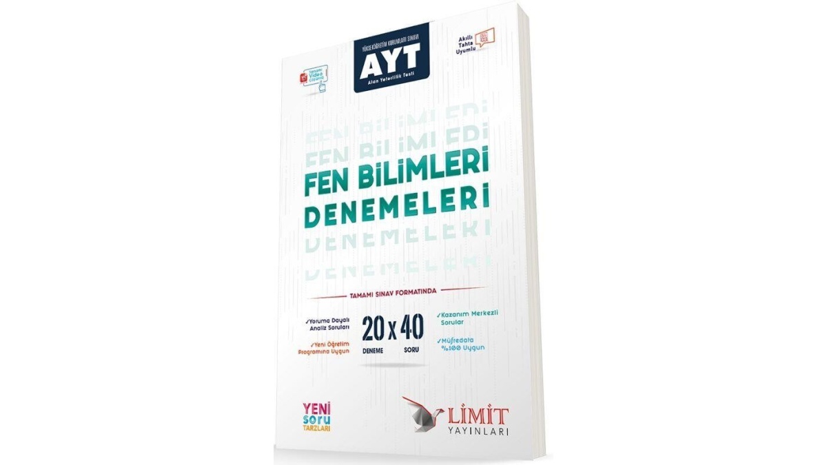 AYT Fen Bilimleri 20x40 Video Çözümlü Denemeleri