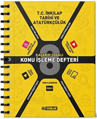 8 Sınıf T C İnkılap Tarihi ve Atatürkçülük Konu İşleme Defteri