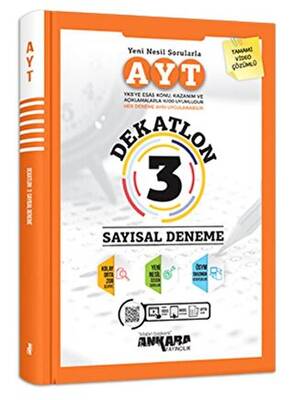Ankara Yayıncılık AYT Dekatlon Sayısal 3 Deneme