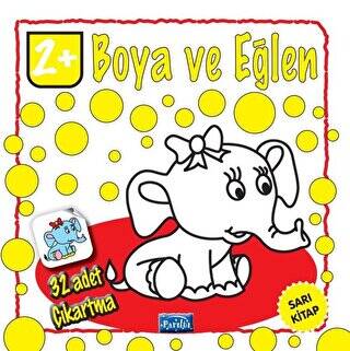 Boya ve Eğlen Sarı Kitap 32 Adet Çıkartma