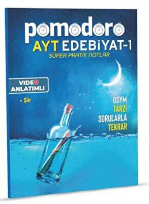 Pomodoro AYT Edebiyat 1 Konu Soru Süper Pratik Notlar