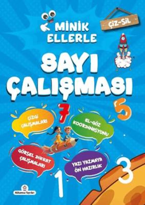 Çiz Sil Minik Ellerle Sayı Çalışması Kalem Hediyeli