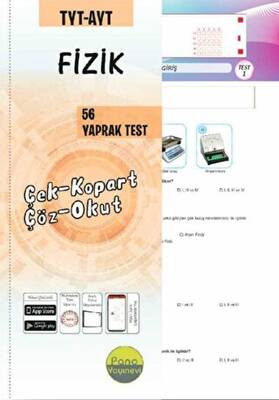 Pano Yayınevi TYT AYT Fizik Yaprak Testleri Çek Kopart