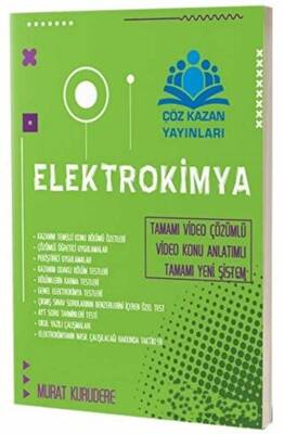 AYT Elektrokimya Konu Anlatım Çöz Kazan Yayınları Komisyon 62 İndirim