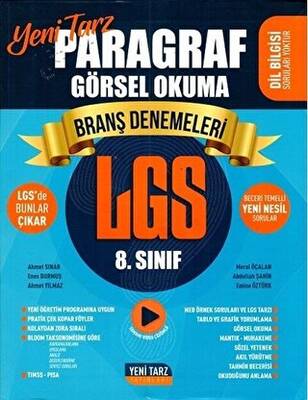 Yeni Tarz Yayınları 8 Sınıf LGS Paragraf Görsel Okuma Branş Deneme