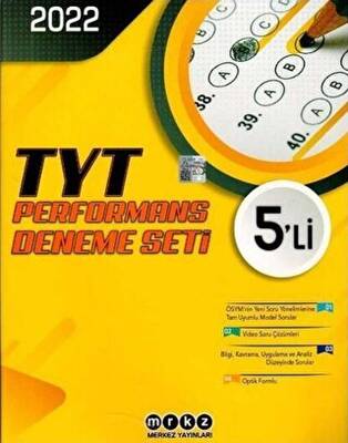 Merkez Yayınları TYT Performans 5 Deneme Seti