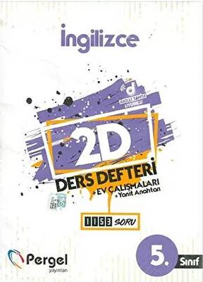 5 Sınıf İngilizce 2D Ders Defteri Ev Çalışmaları