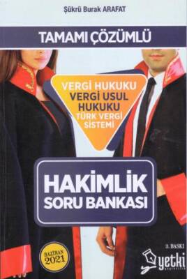 Vergi Hukuku Vergi Usul Hukuku Hakimlik Soru Bankası 2019