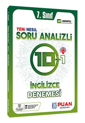 7 Sınıf İngilizce Soru Analizli Deneme