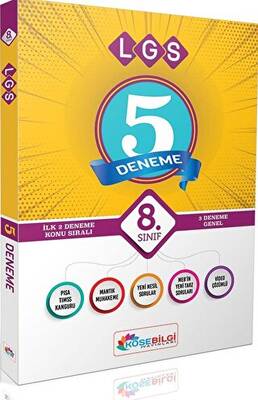 8 Sınıf LGS Matematik Kampı Deneme Sınavı