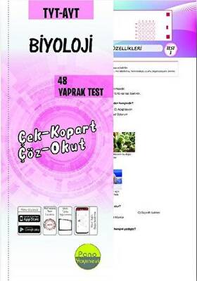 Pano Yayınevi TYT AYT Biyoloji 48 Yaprak Test