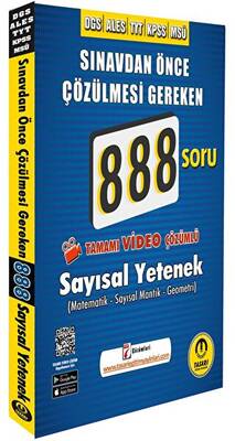DGS ALES Video Çözümlü 888 Sayısal Soru Bankası Tasarı Eğitim